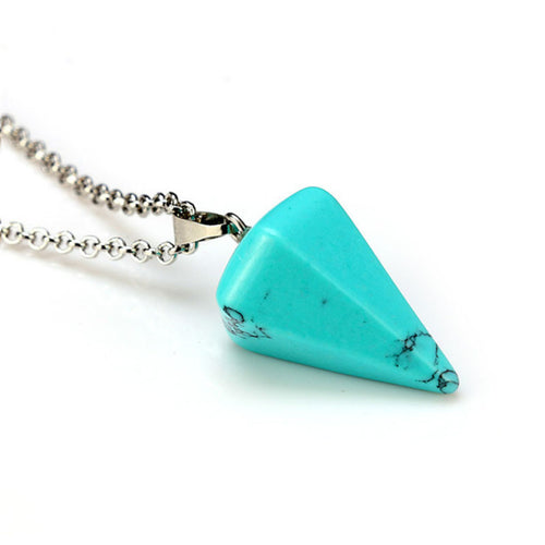 Load image into Gallery viewer, Natural Stone Pendant Necklace
