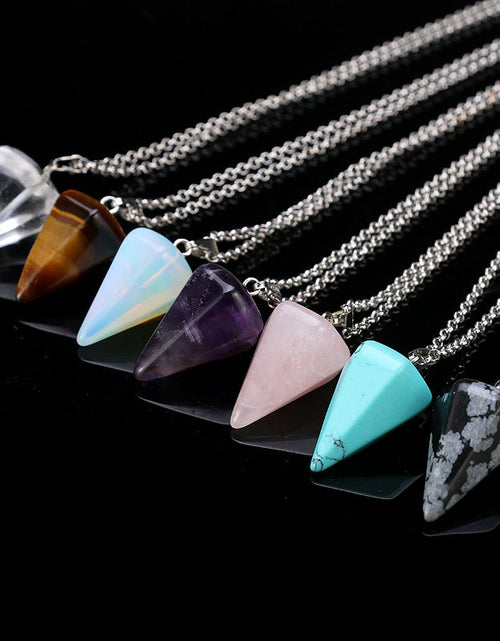 Load image into Gallery viewer, Natural Stone Pendant Necklace