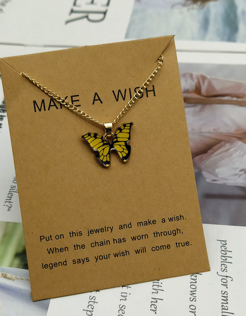 Load image into Gallery viewer, Butterfly Pendant Necklace
