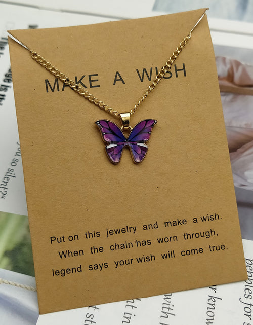 Load image into Gallery viewer, Butterfly Pendant Necklace