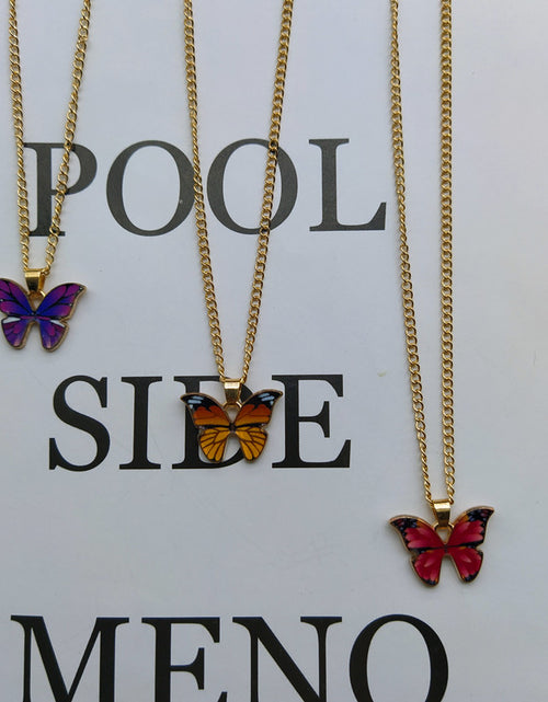 Load image into Gallery viewer, Butterfly Pendant Necklace