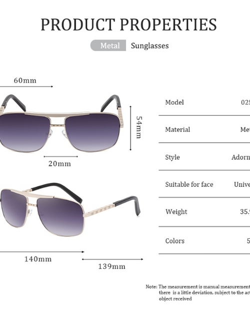 Load image into Gallery viewer, Classic Square Sunglasses