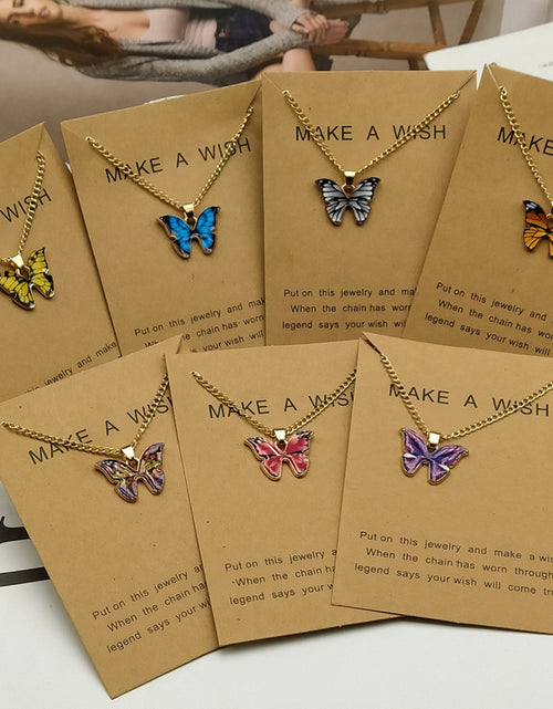 Load image into Gallery viewer, Butterfly Pendant Necklace